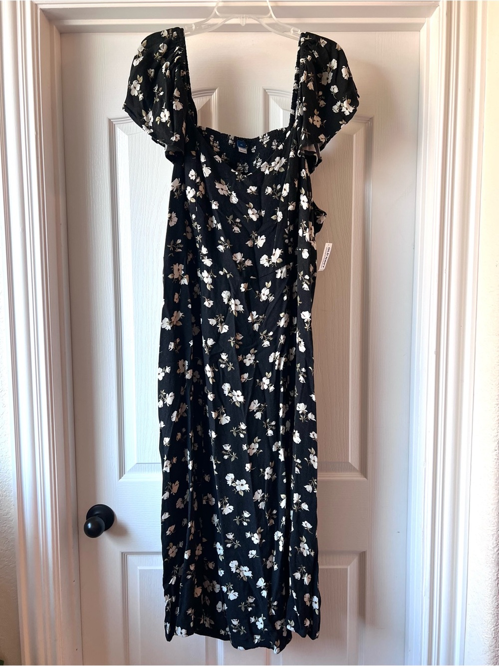 Old Navy Black Floral Dress 2X NWT